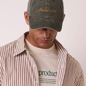 NWT Active After Coffee Mindful Matters Green Cap / Dad Hat